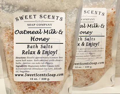 Oatmeal Milk & Honey Bath Salts